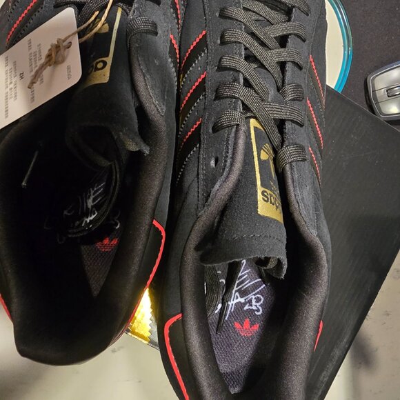 Adidas Superstar ADV X Felipe Gustavo - JR7831 2025 BLACK SUEDE MENS 10 NEW - Picture 6 of 16